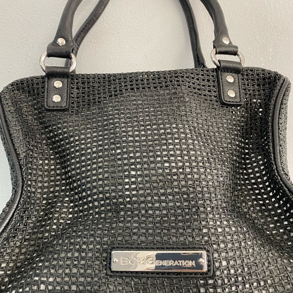 BCBG Woven Leather Handbag - Picture 2 of 4
